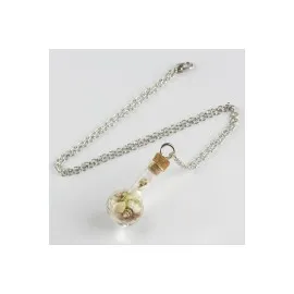 Fanus Canlı Kolye-Gümüş Rengi