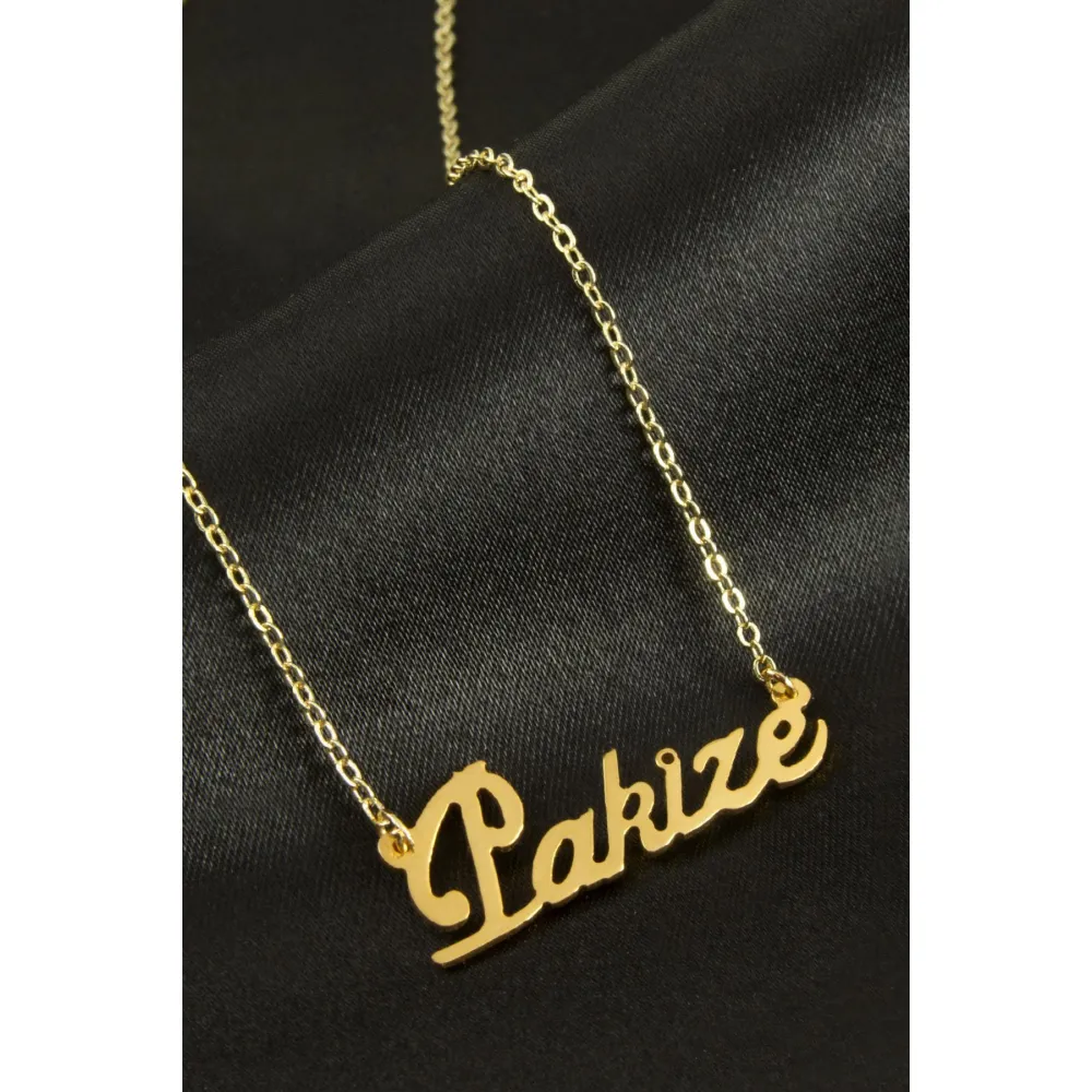 Pakize İsimli Kolye -Altın Rengi