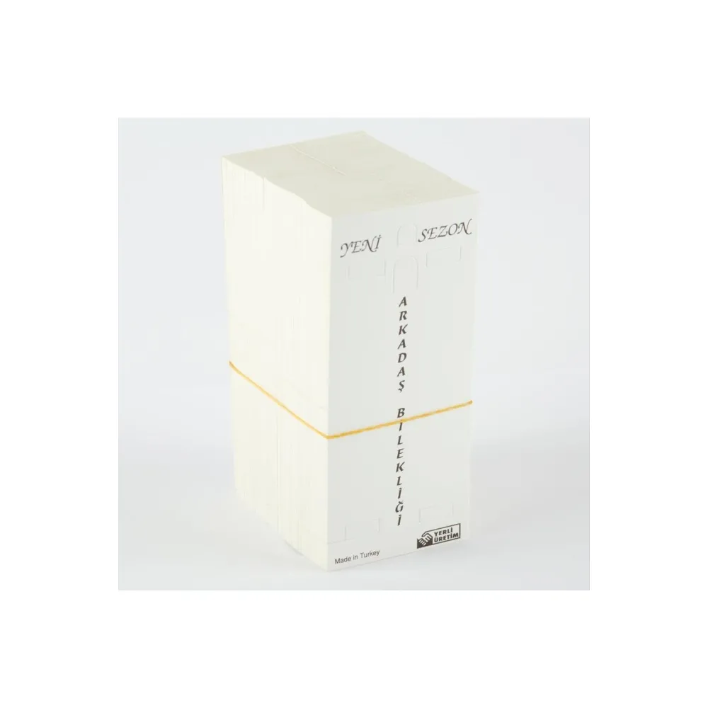 Arkadaşlık Bileklik Kartı-Beyaz