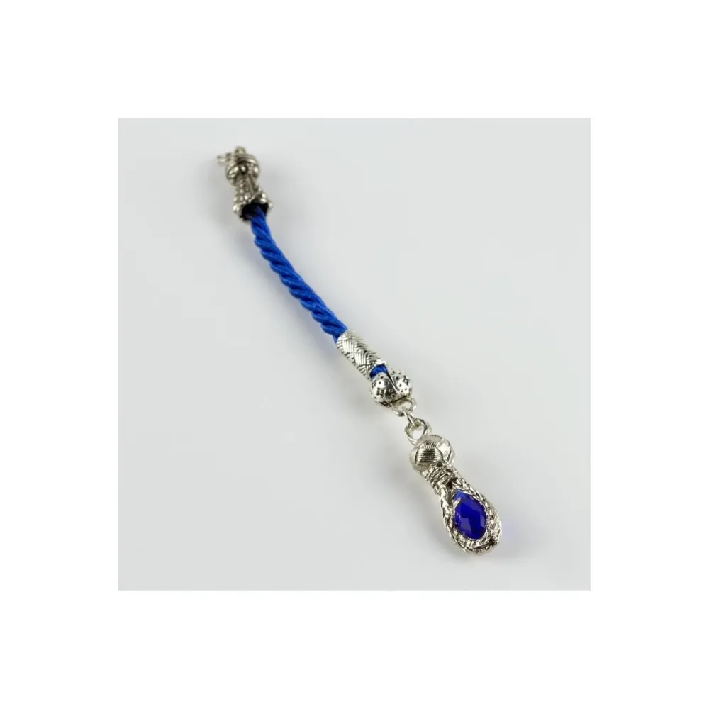 Zirkon Taşlı ÖrmeTesbih Püskülü 1Adet-Kahverengi