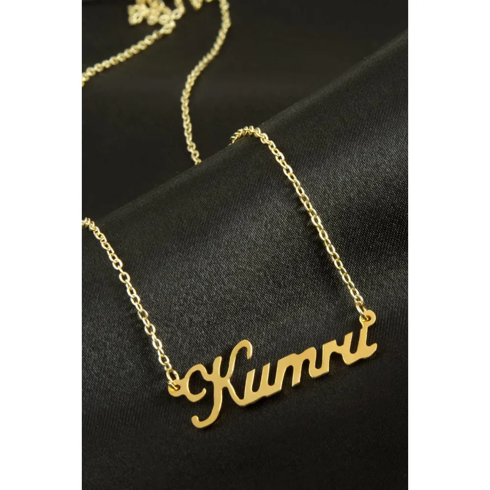 Kumru İsimli Kolye -Sarı