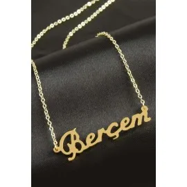 Berçem İsimli Kolye -Sarı