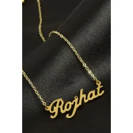 Rojhat İsimli Kolye -Sarı