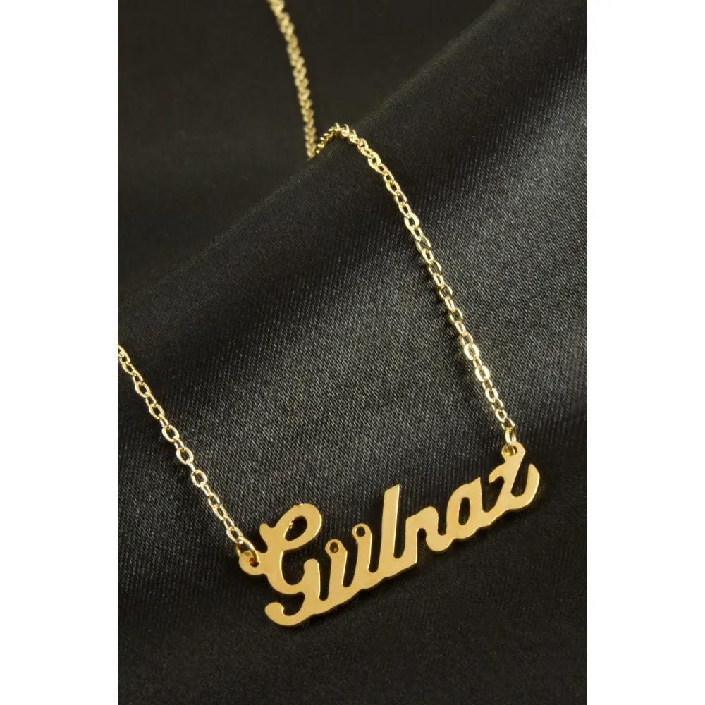 Gülnaz İsimli Kolye -Sarı