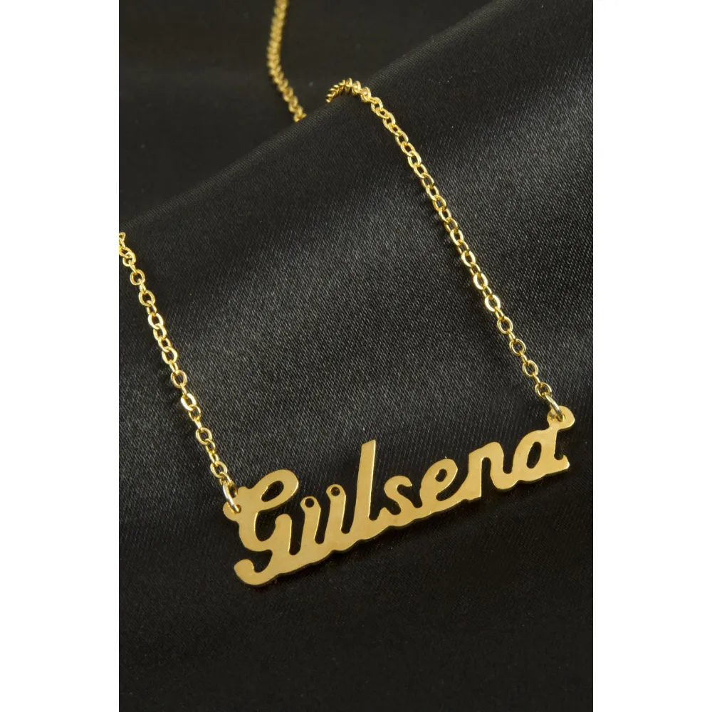 Gülsena İsimli Kolye -Sarı