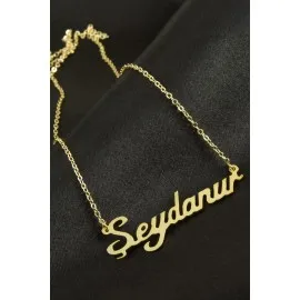 Şeydanur İsimli Kolye -Sarı