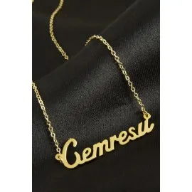 Cemresu İsimli Kolye -Sarı