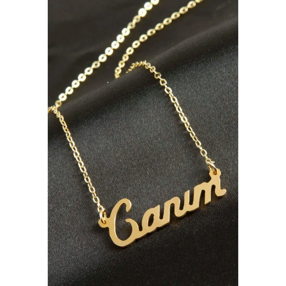 Canım İsimli Kolye -Sarı