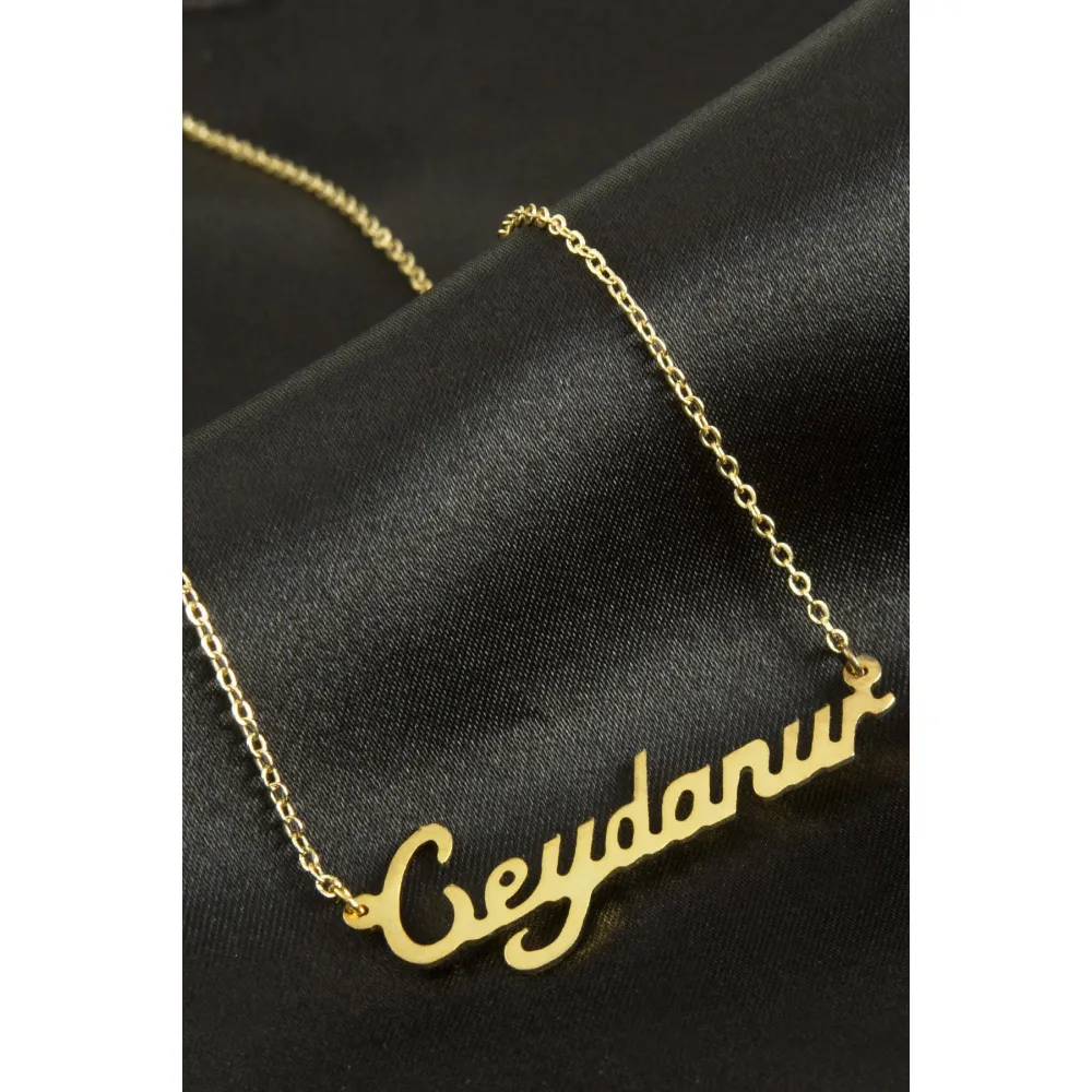 Ceydanur İsimli Kolye -Sarı
