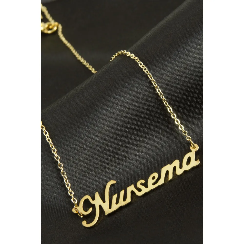 Nursema İsimli Kolye -Sarı