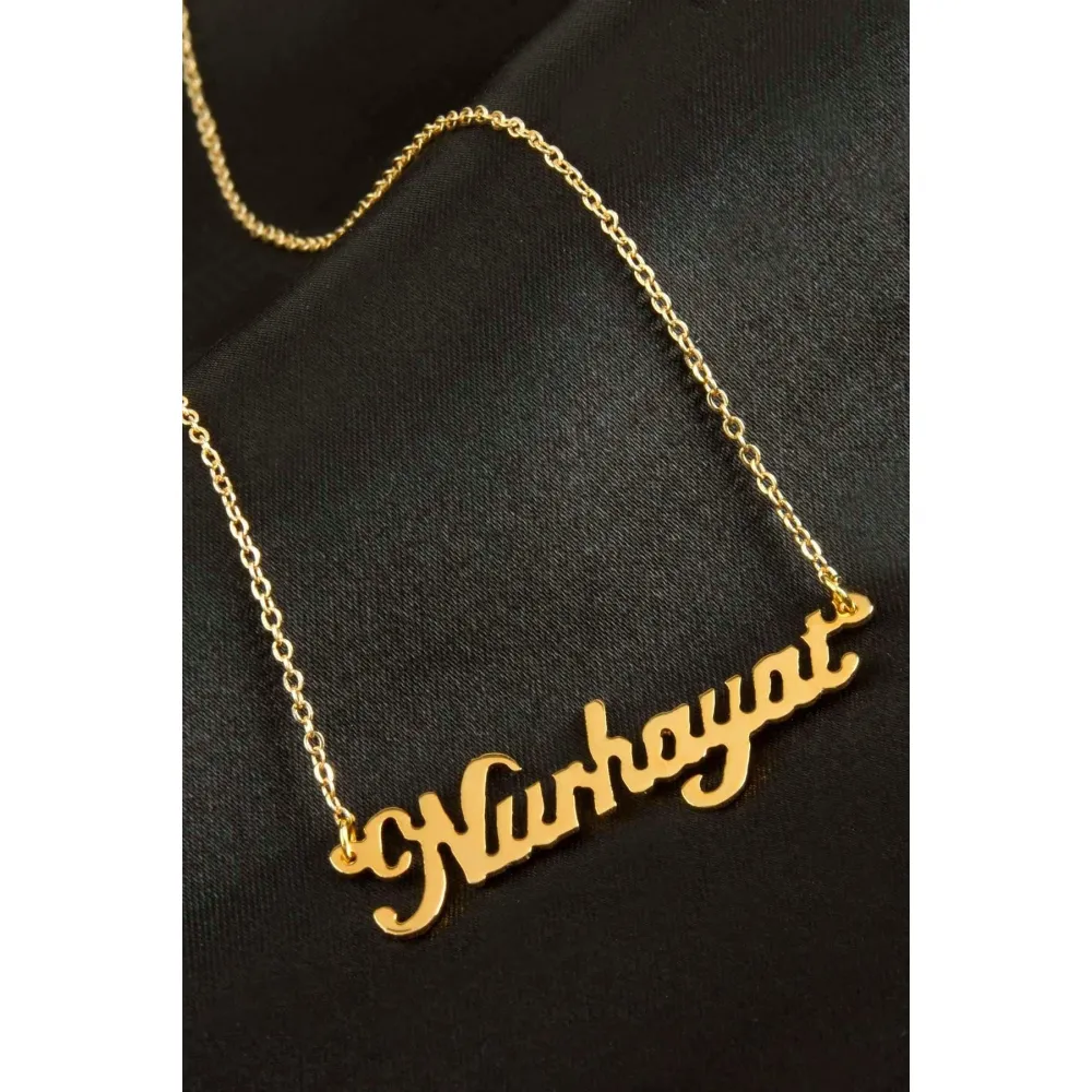 Nurhayat İsimli Kolye -Sarı