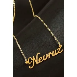 Nevruz İsimli Kolye -Sarı