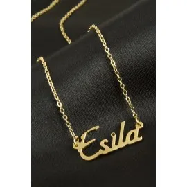 Esila İsimli Kolye -Sarı