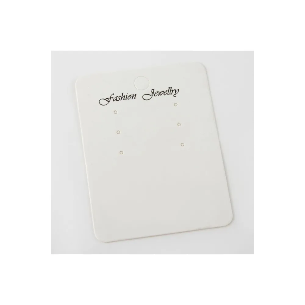 6lı Küpe Kartı-Beyaz