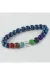 7Li Doğaltaş Çakra Bileklik-Mavi