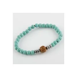 Turkuaz Lav Doğaltaş Bileklik-Turkuaz