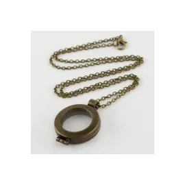 Kapaklı Camlı Kolye-Antik