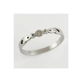 Ok Lüks Çelik Yüzük-Gümüş Rengi