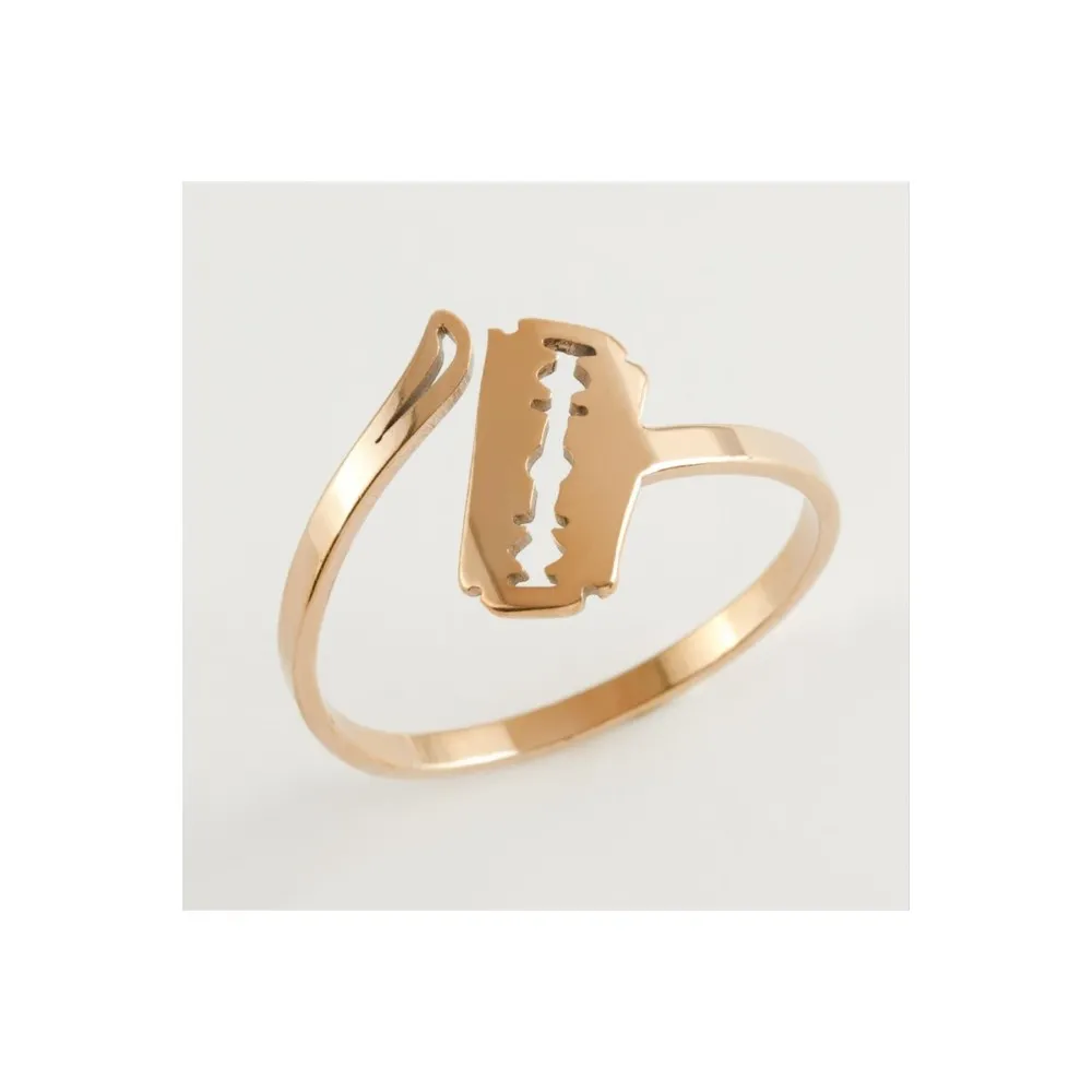 Jilet Lüks Çelik Yüzük-Bronz