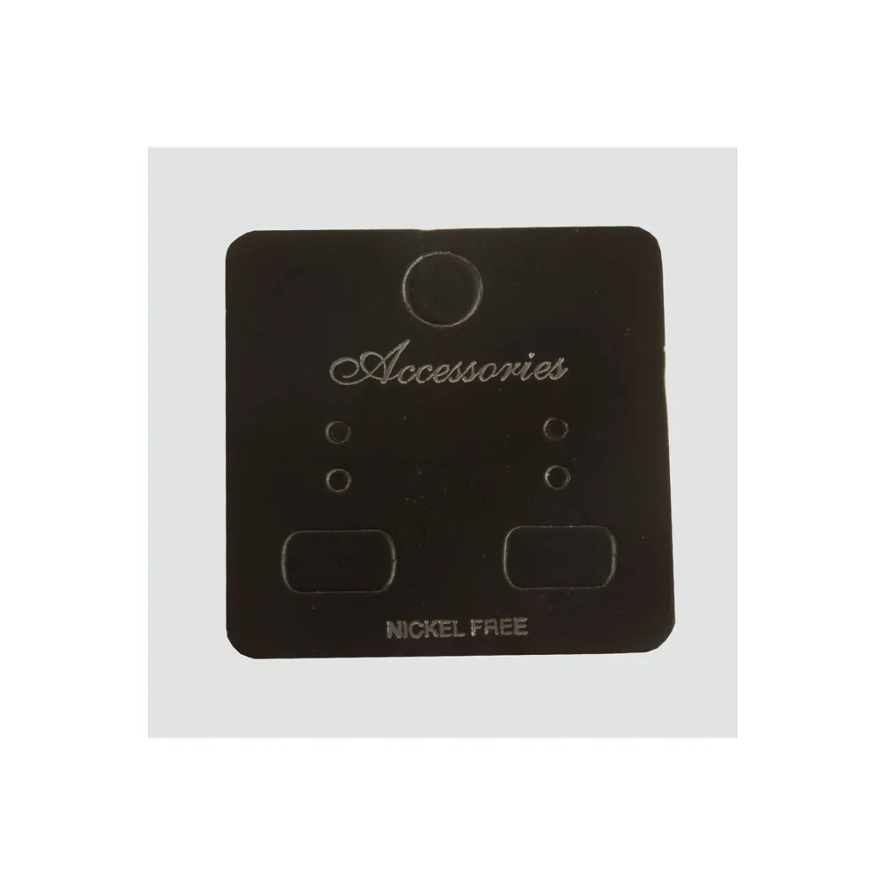 Siyah Renkli Küpe Kartı 200 Adet-Siyah