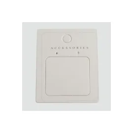 Pencereli Lüx Küpe Kartı 100 Adet-Beyaz