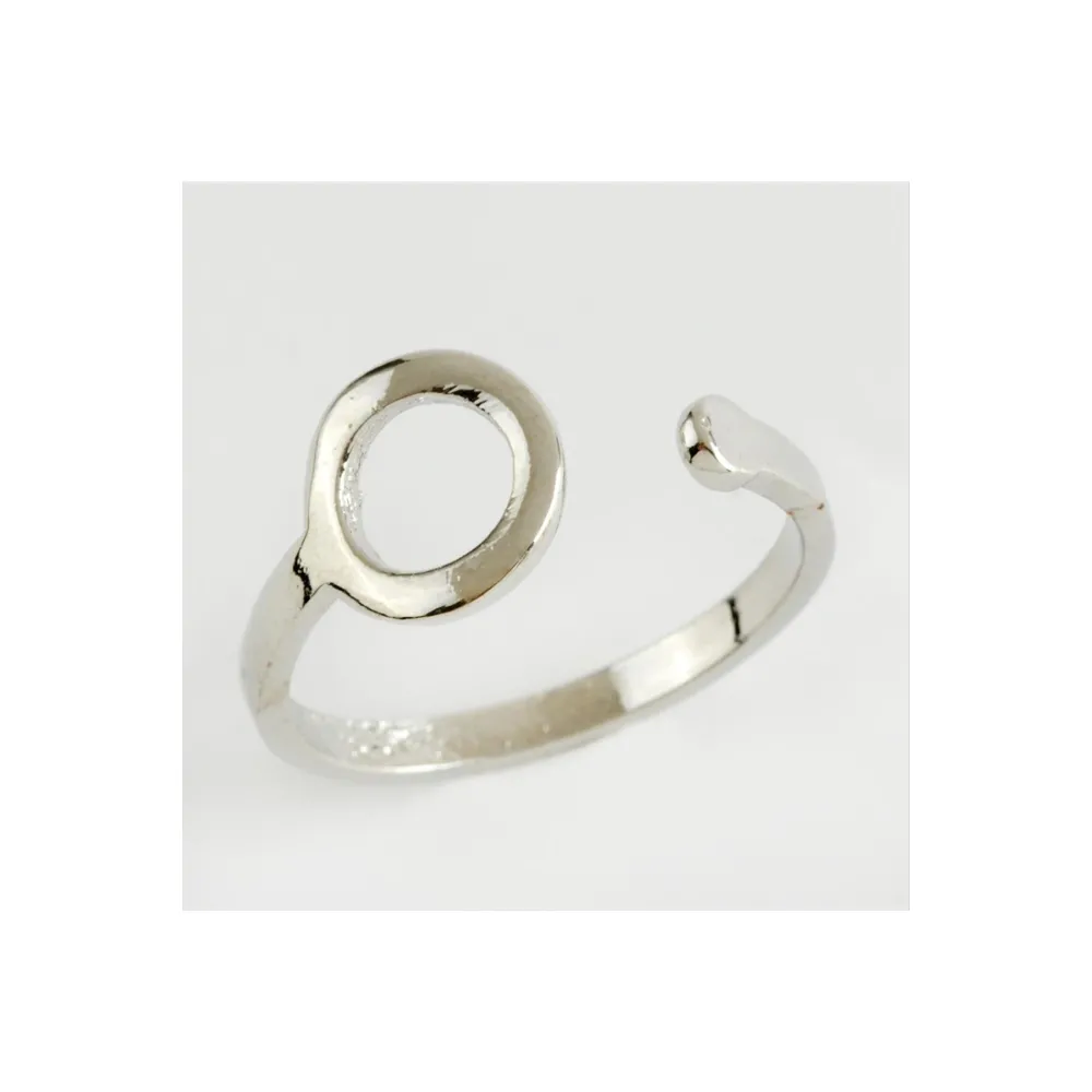 Yuvarlak Eklem Yüzük-Gümüş Rengi