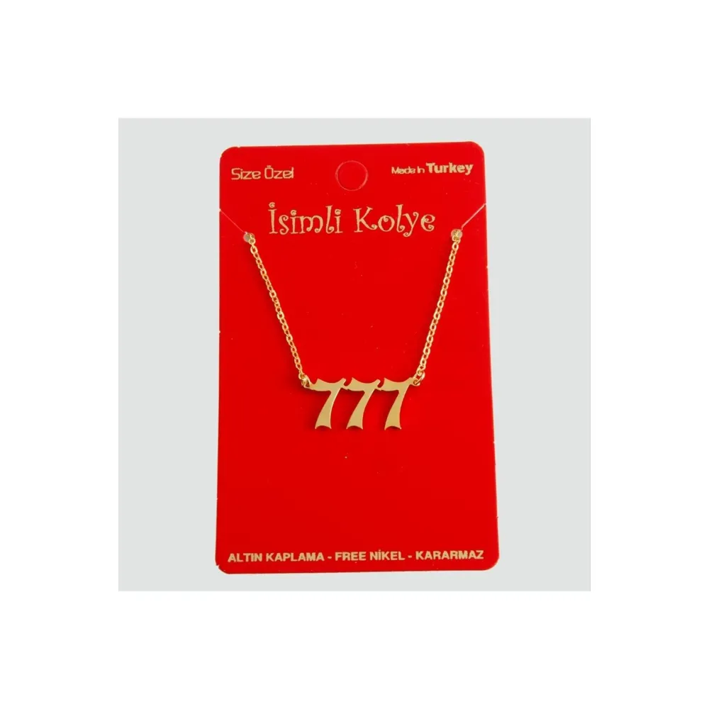 Uğurlu Rakamlar Uçlu Kolye-7