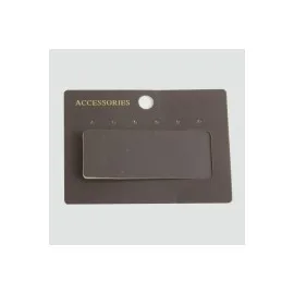 6 Delikli Pencereli Küpe Kartı 200 Adet-Koyu Gri