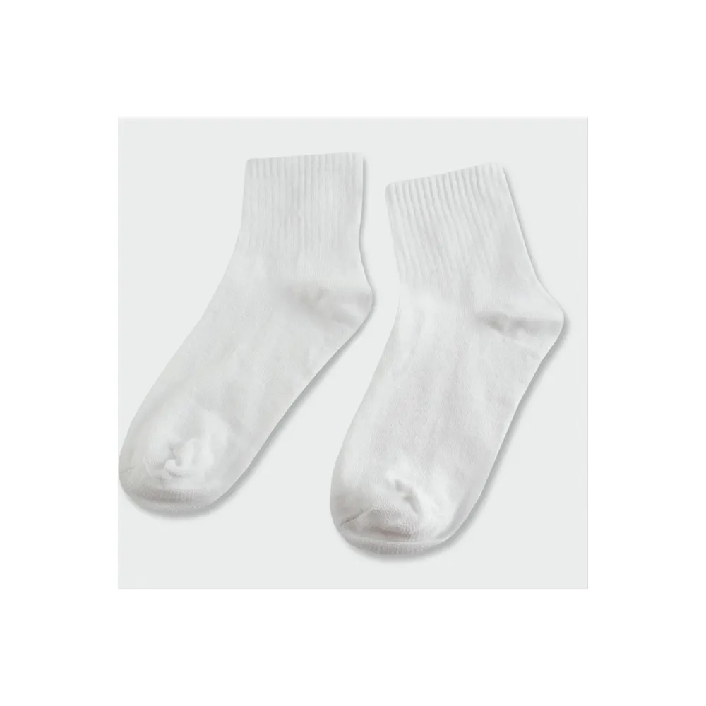 Beyaz Renkli Kolej Çorap-Beyaz