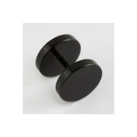 10 mm Silindir Piercing 1 Adet-Siyah