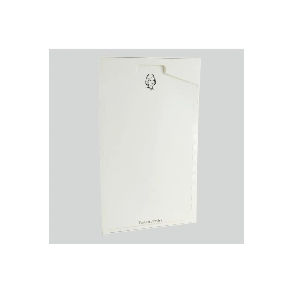 12 Bölmeli Halhal ve Tasma Kartı 10 Adet-Beyaz