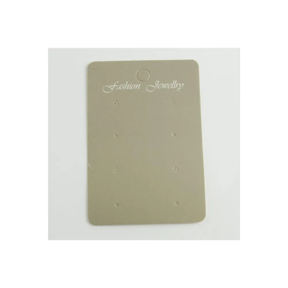 8 Delikli Gri Renkli Küpe Kartı-Gri