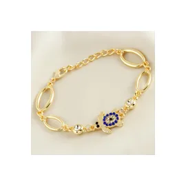 Kaplumbağa Taşlı Trend Bileklik-Sarı