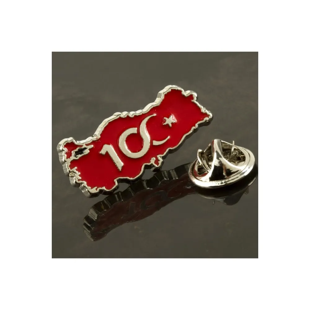 Cumhuriyetin 100. Yılına Özel Yaka Rozet-Sarı