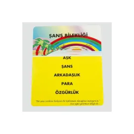 5li Şans Bileklik Kartı 200 Adet-Sarı