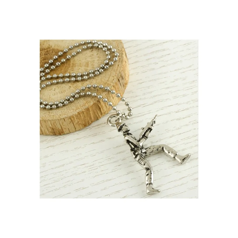 Asker Metal Kolye-Gümüş Rengi