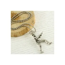 Asker Metal Kolye-Gümüş Rengi