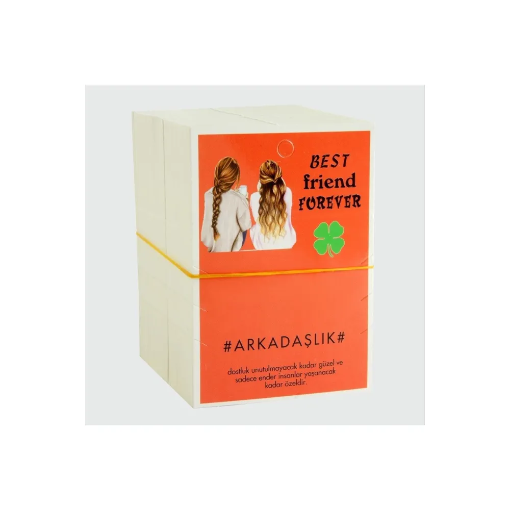 3lü Arkadaşlık Bileklik Kartı-Pembe