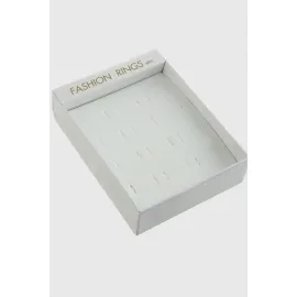 12li Süngerli Yüzük Kutusu-Beyaz