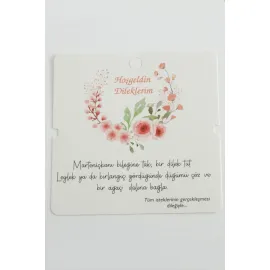 Marteniçka Bileklik Kartı-Beyaz