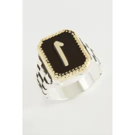 Elif Metal Erkek Yüzük-Sarı