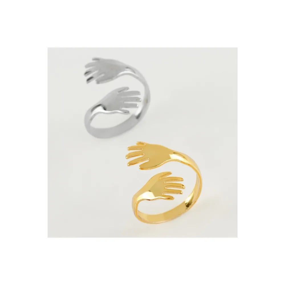 El Figürlü Lüx Eklem Yüzük-Standart