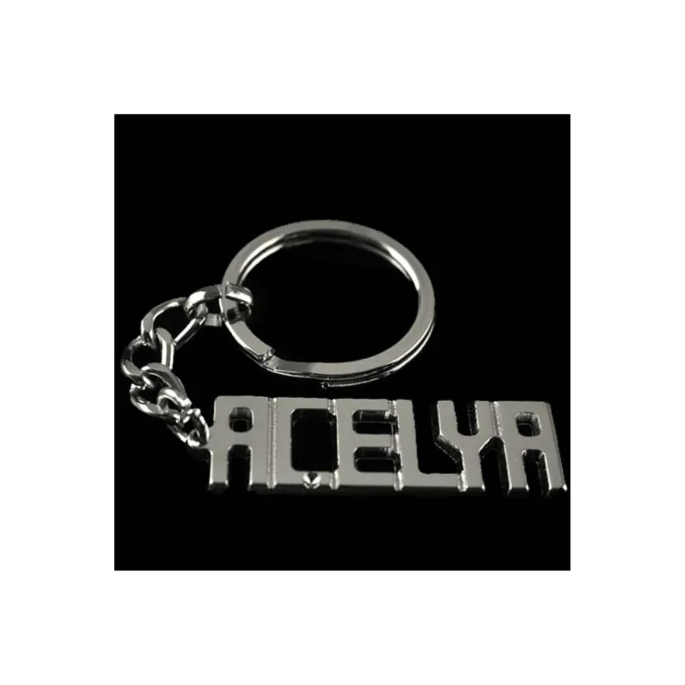 Açelya İsimli Anahtarlık-Gümüş Rengi