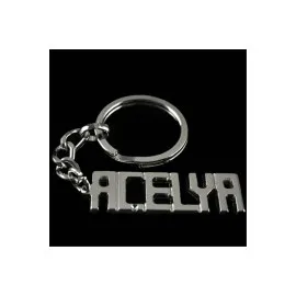 Açelya İsimli Anahtarlık-Gümüş Rengi