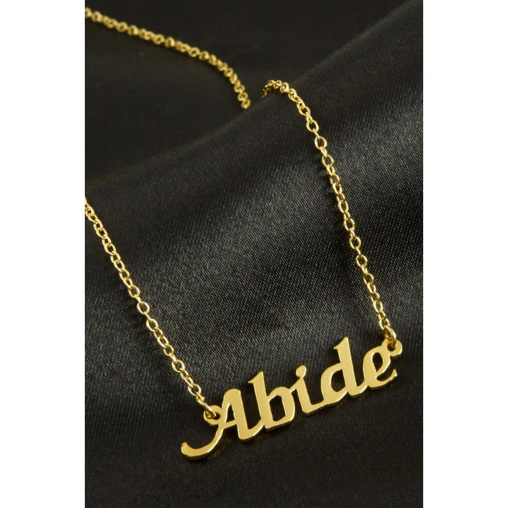 Abide isimli kolye -Sarı