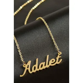 Adalet isimli kolye -Sarı