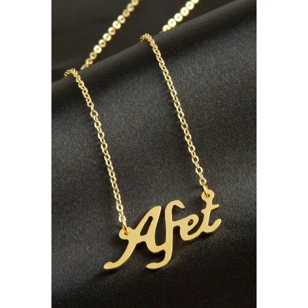 Afet isimli kolye -Sarı