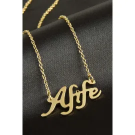 Afife isimli kolye -Sarı