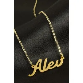 Alev Isimli Kolye -Sarı