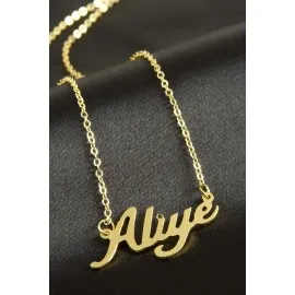 Aliye Isimli Kolye -Sarı